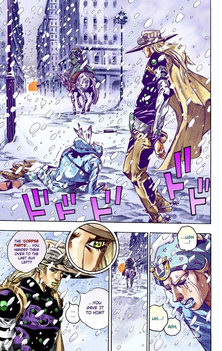 JoJo's Bizarre Adventure Part 7 - Steel Ball Run (Official Colored) chapter 48 page 12