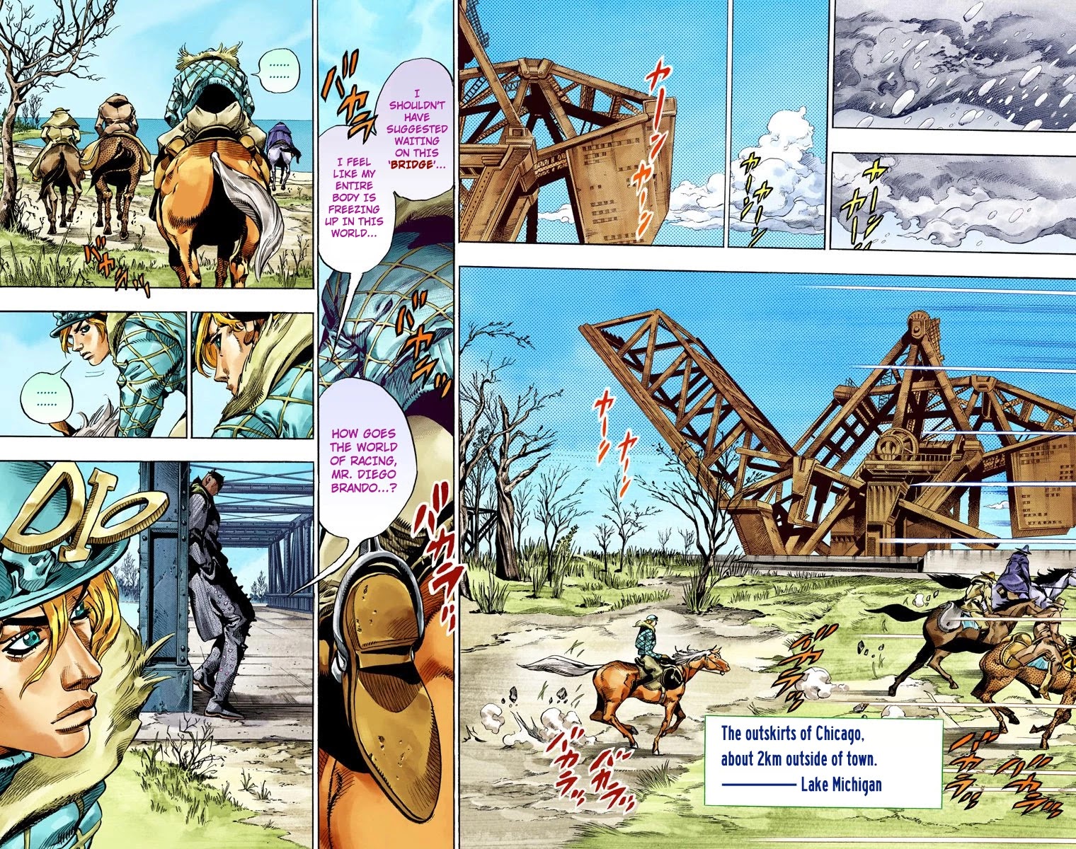 JoJo's Bizarre Adventure Part 7 - Steel Ball Run (Official Colored) chapter 48 page 23