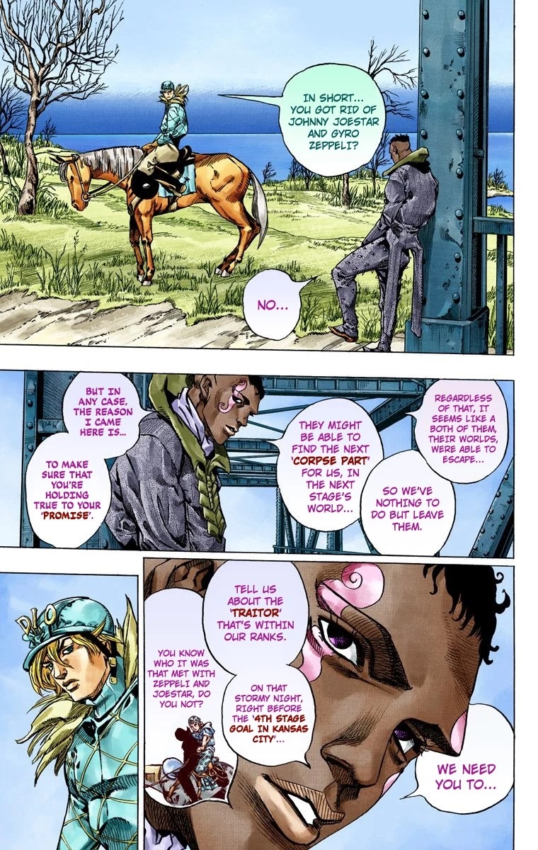 JoJo's Bizarre Adventure Part 7 - Steel Ball Run (Official Colored) chapter 48 page 25