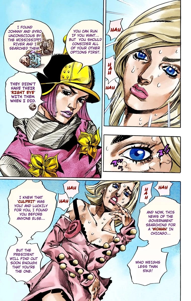 JoJo's Bizarre Adventure Part 7 - Steel Ball Run (Official Colored) chapter 49 page 29