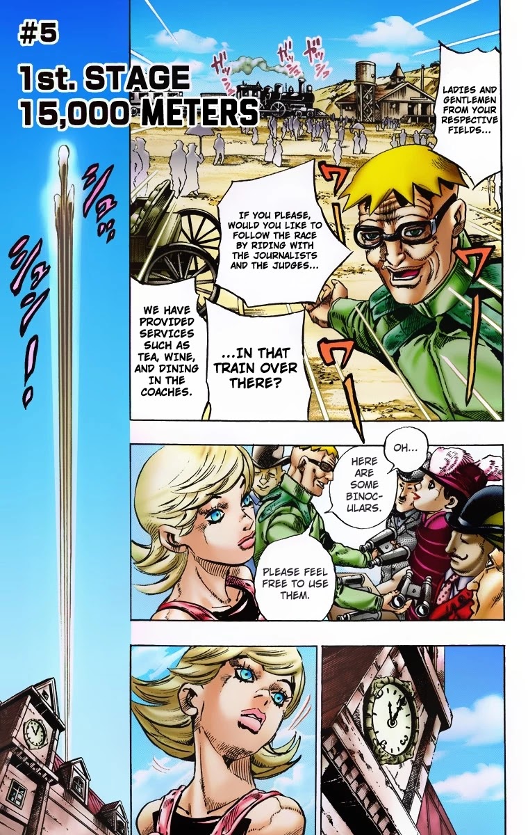 JoJo's Bizarre Adventure Part 7 - Steel Ball Run (Official Colored) chapter 5 page 2