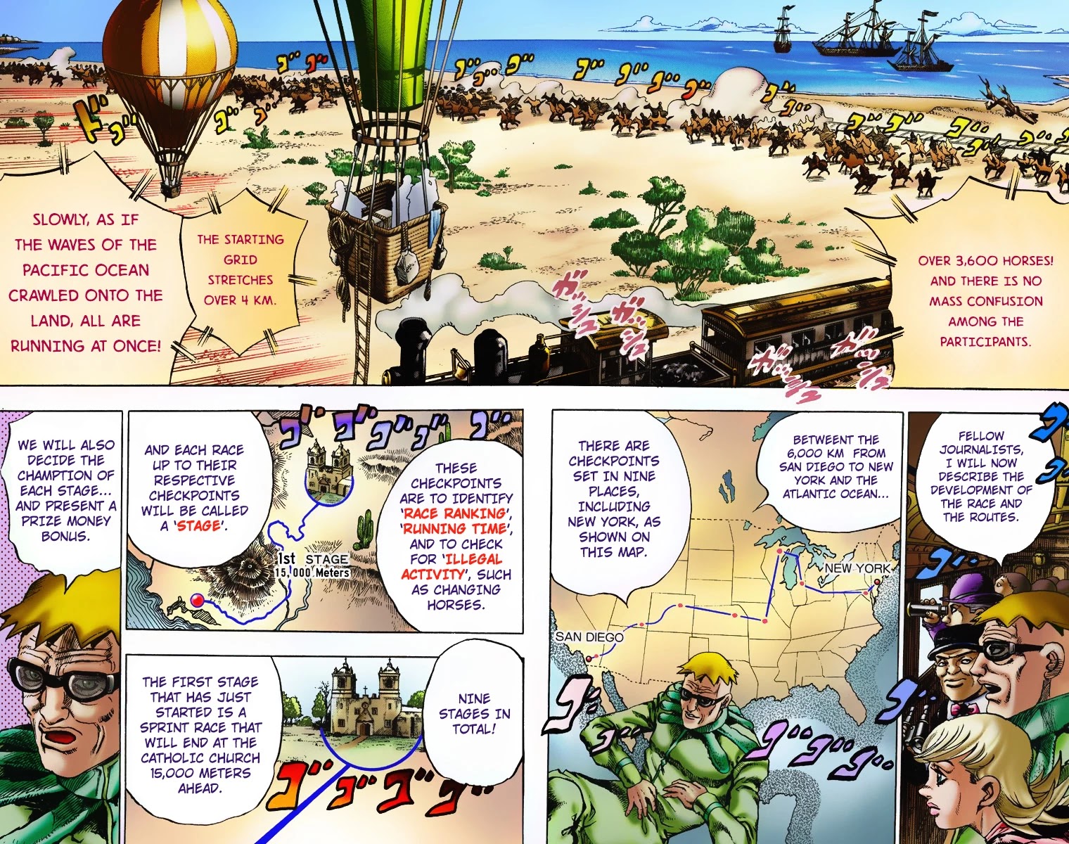 JoJo's Bizarre Adventure Part 7 - Steel Ball Run (Official Colored) chapter 5 page 4