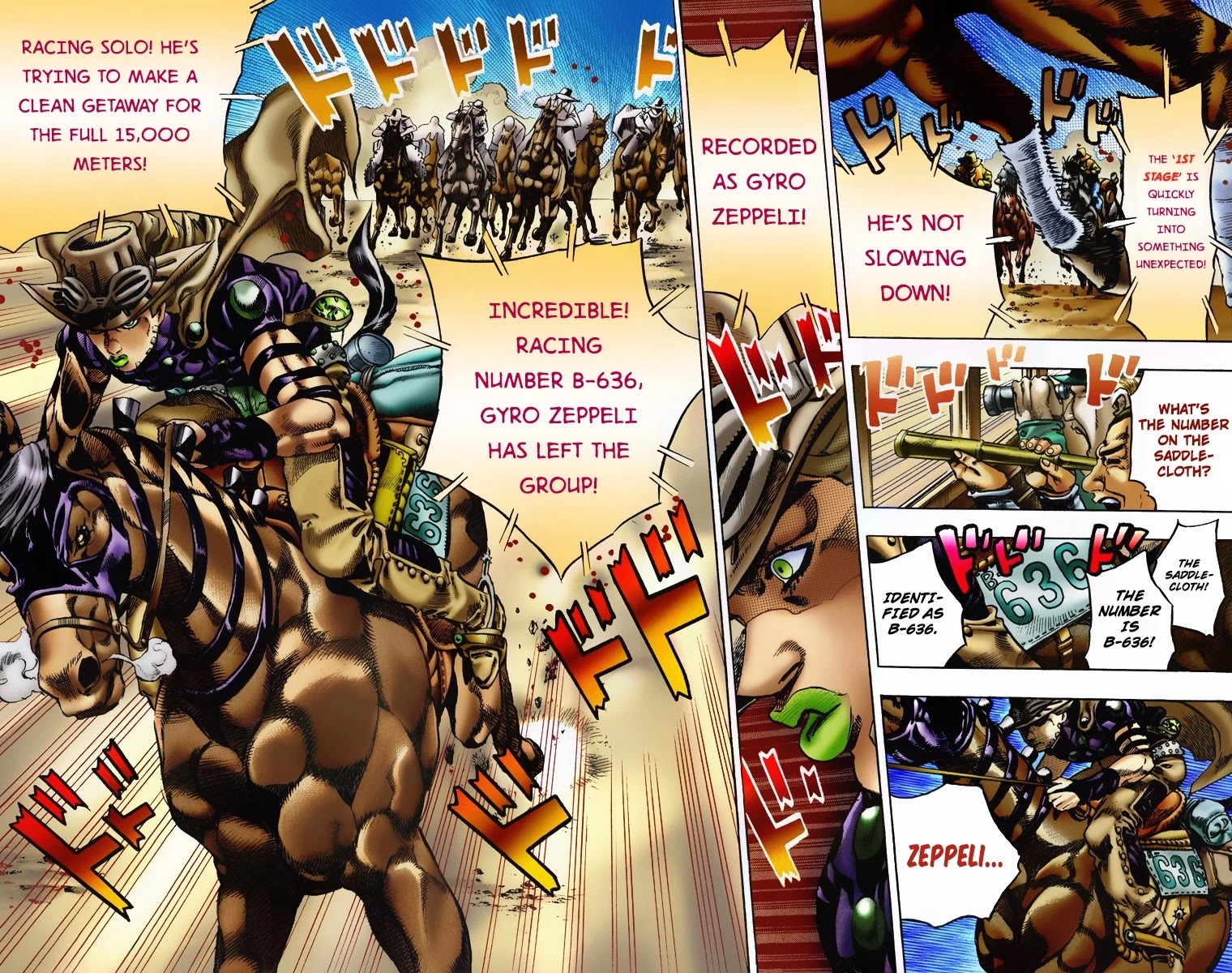 JoJo's Bizarre Adventure Part 7 - Steel Ball Run (Official Colored) chapter 5 page 7