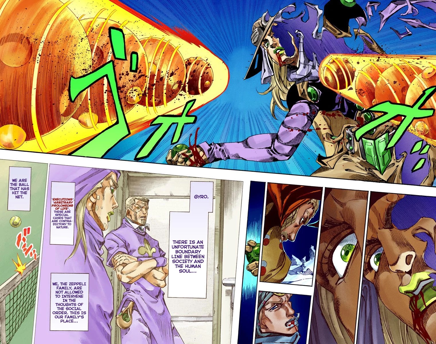 JoJo's Bizarre Adventure Part 7 - Steel Ball Run (Official Colored) chapter 54 page 27