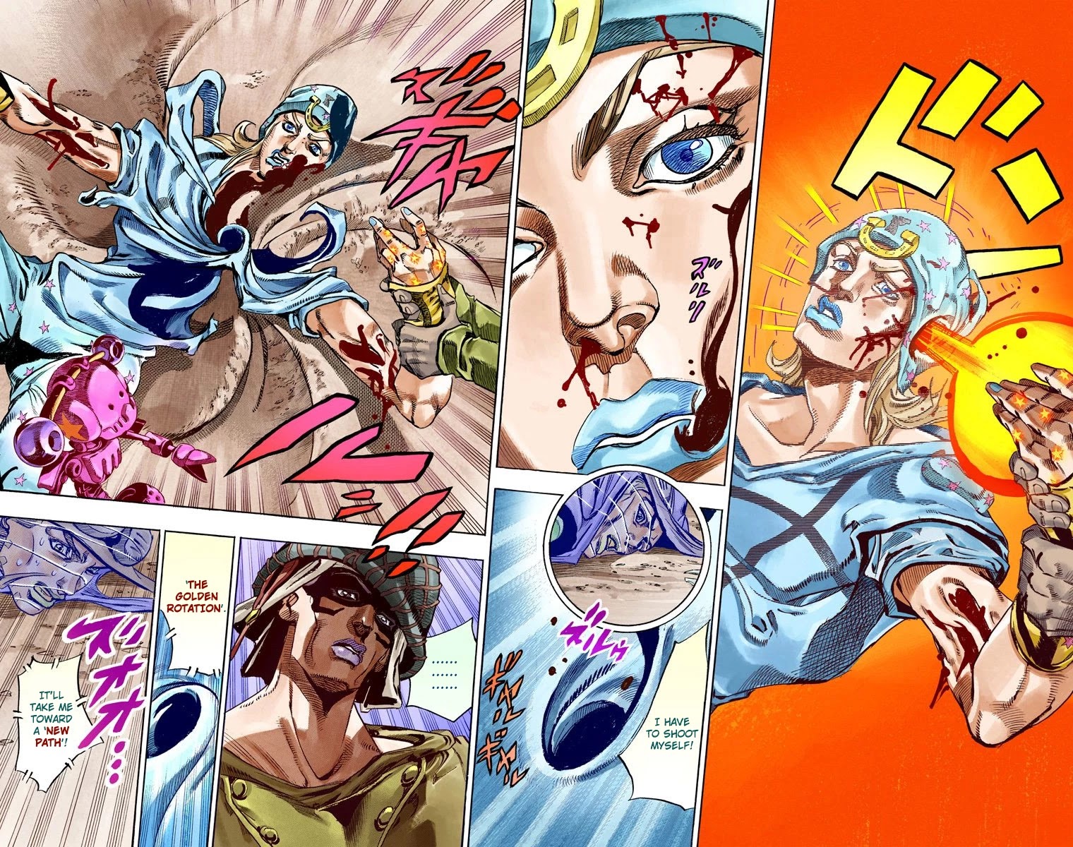 JoJo's Bizarre Adventure Part 7 - Steel Ball Run (Official Colored) chapter 58 page 43
