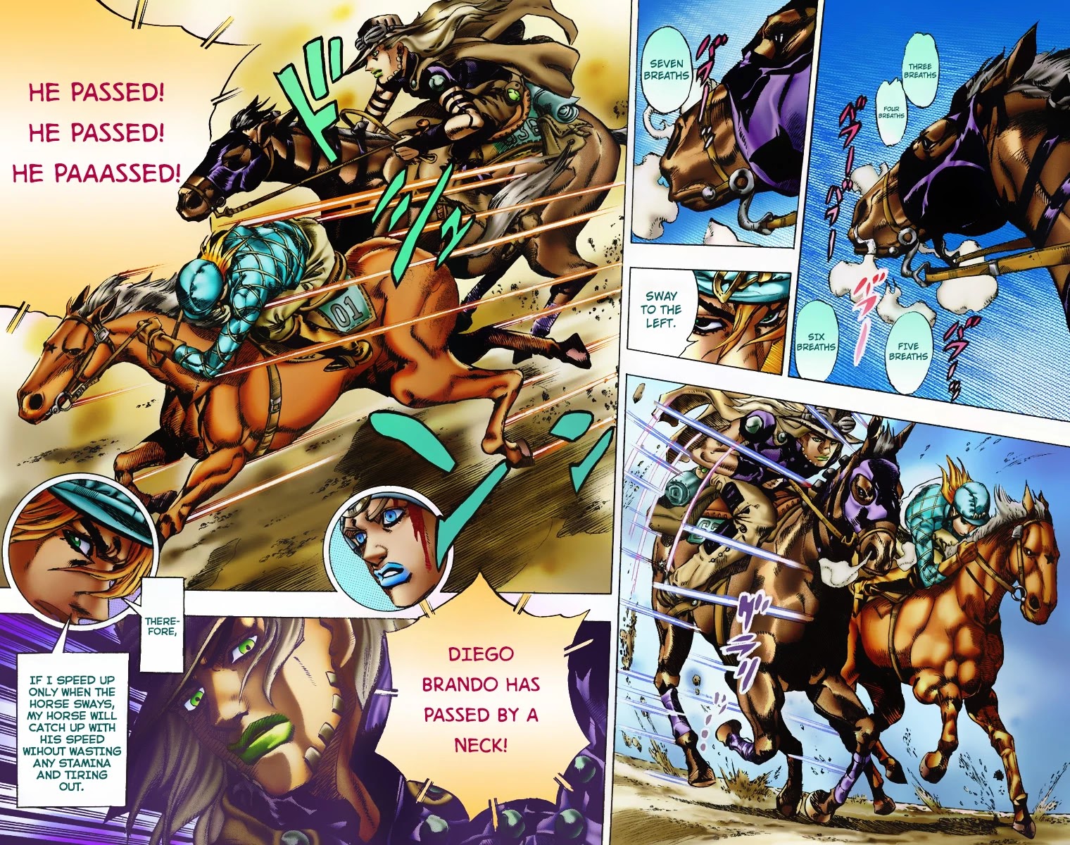 JoJo's Bizarre Adventure Part 7 - Steel Ball Run (Official Colored) chapter 6 page 13