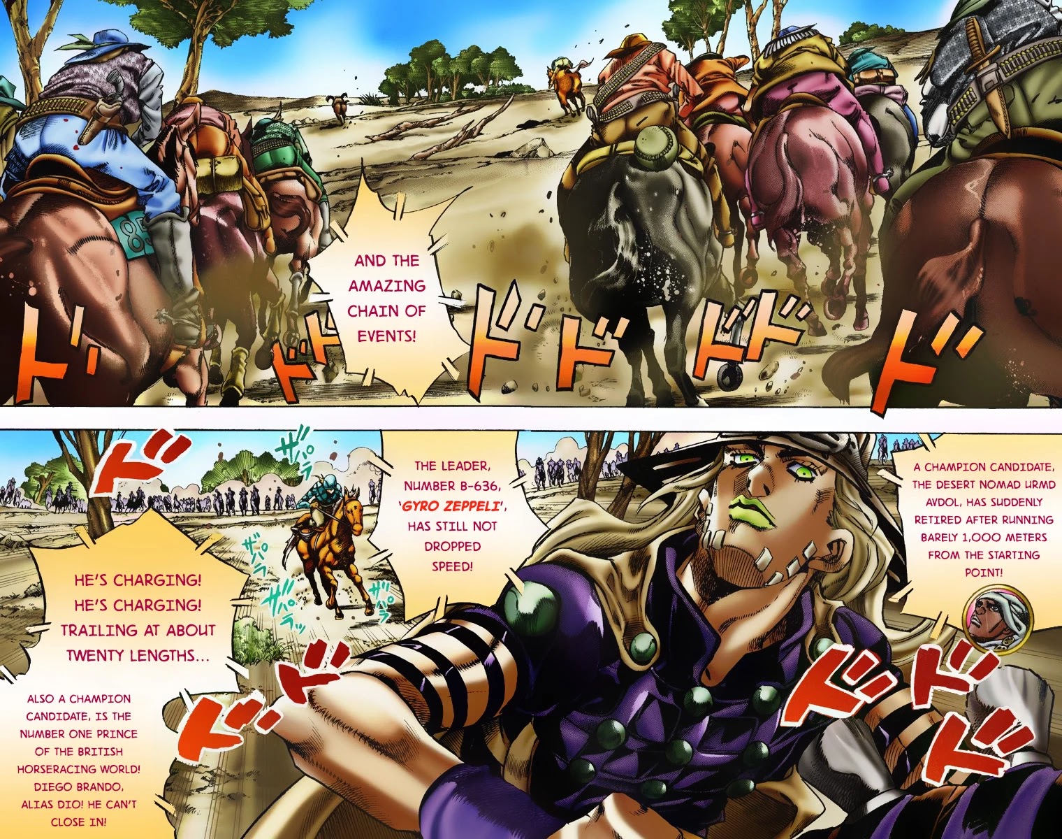 JoJo's Bizarre Adventure Part 7 - Steel Ball Run (Official Colored) chapter 6 page 4