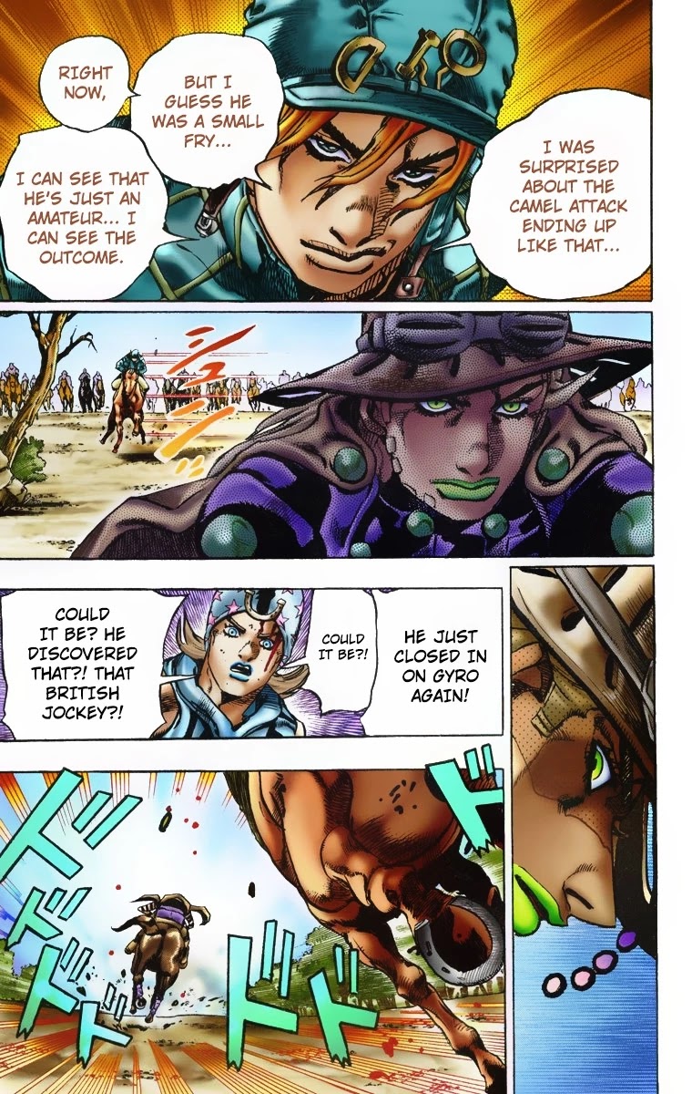 JoJo's Bizarre Adventure Part 7 - Steel Ball Run (Official Colored) chapter 6 page 7