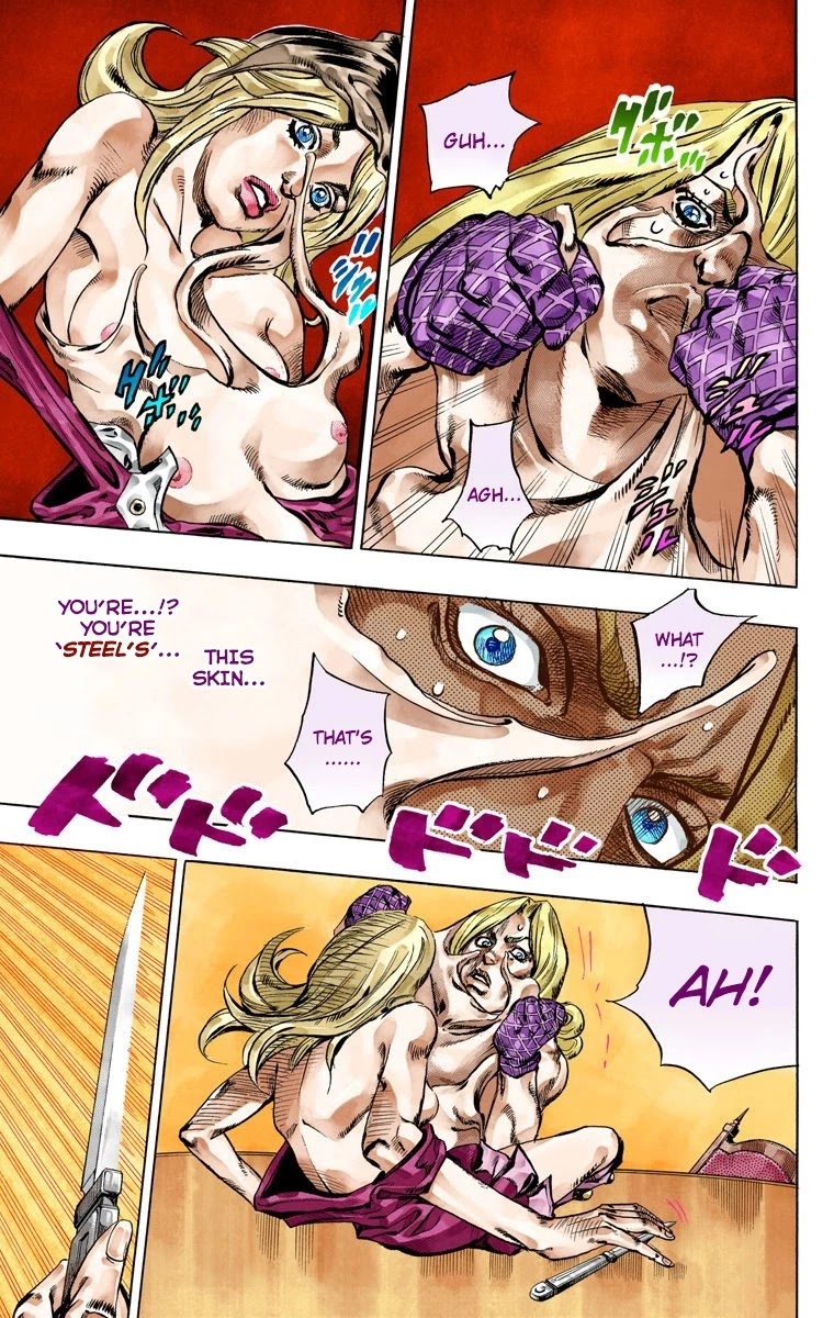 JoJo's Bizarre Adventure Part 7 - Steel Ball Run (Official Colored) chapter 61 page 41