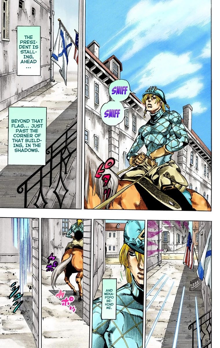 JoJo's Bizarre Adventure Part 7 - Steel Ball Run (Official Colored) chapter 68 page 10