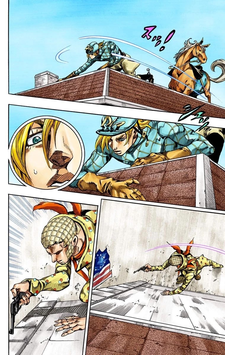 JoJo's Bizarre Adventure Part 7 - Steel Ball Run (Official Colored) chapter 68 page 13
