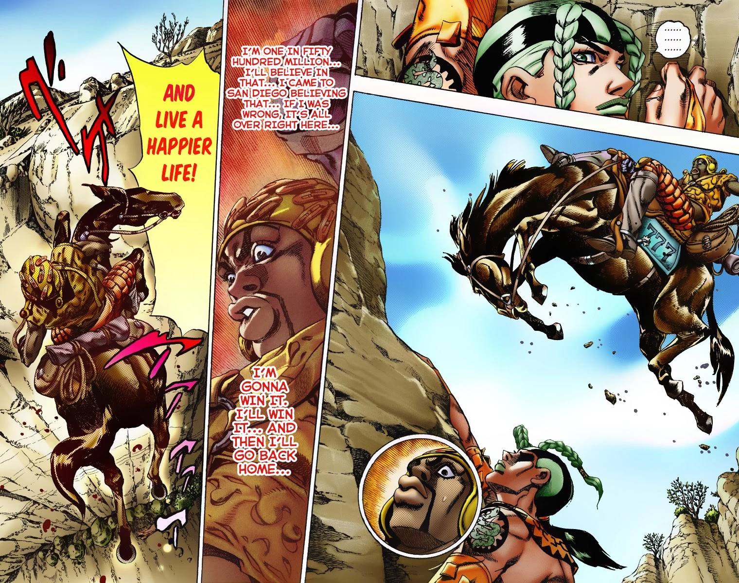 JoJo's Bizarre Adventure Part 7 - Steel Ball Run (Official Colored) chapter 7 page 10