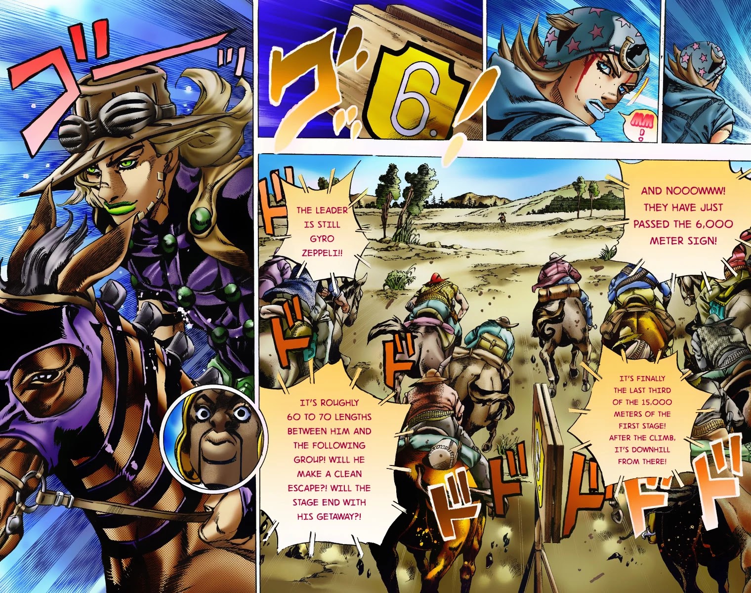 JoJo's Bizarre Adventure Part 7 - Steel Ball Run (Official Colored) chapter 7 page 15