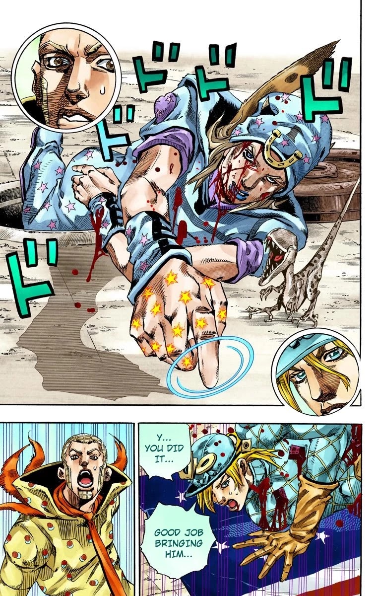 JoJo's Bizarre Adventure Part 7 - Steel Ball Run (Official Colored) chapter 70 page 12