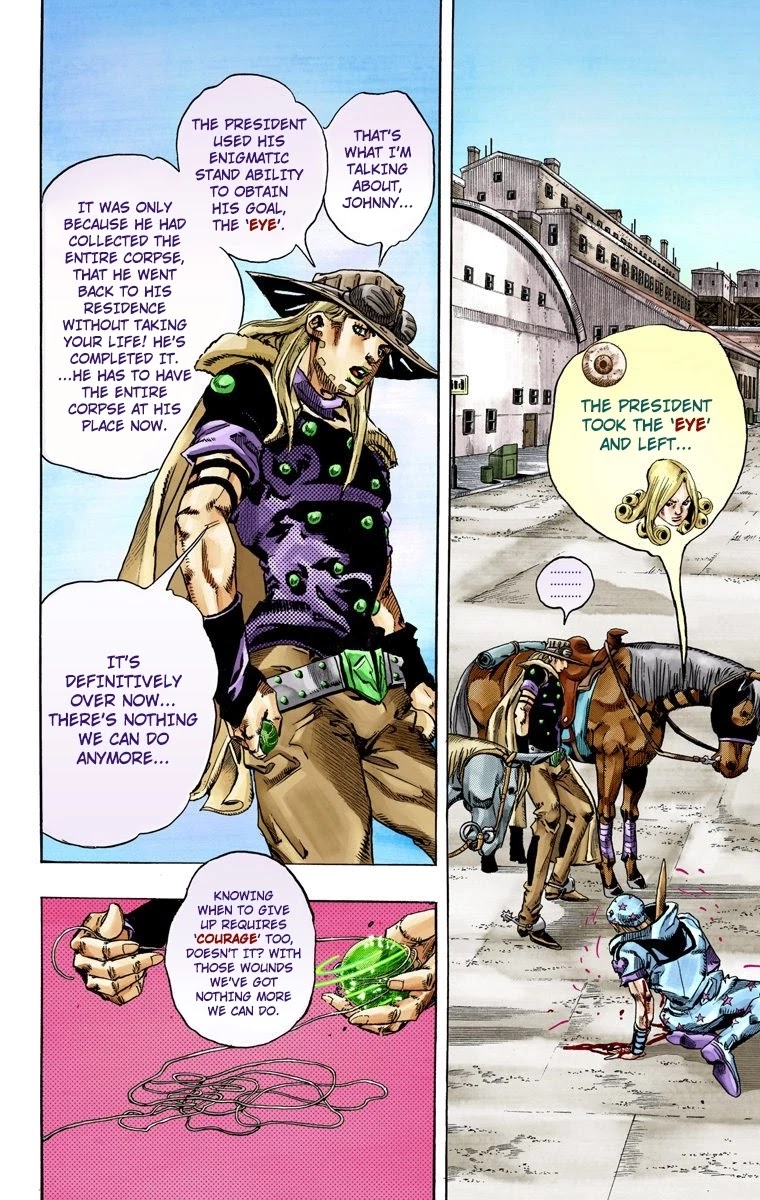 JoJo's Bizarre Adventure Part 7 - Steel Ball Run (Official Colored) chapter 72 page 12