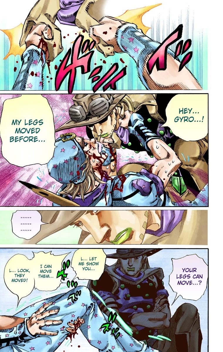 JoJo's Bizarre Adventure Part 7 - Steel Ball Run (Official Colored) chapter 72 page 13