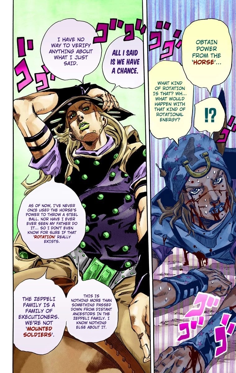 JoJo's Bizarre Adventure Part 7 - Steel Ball Run (Official Colored) chapter 72 page 21