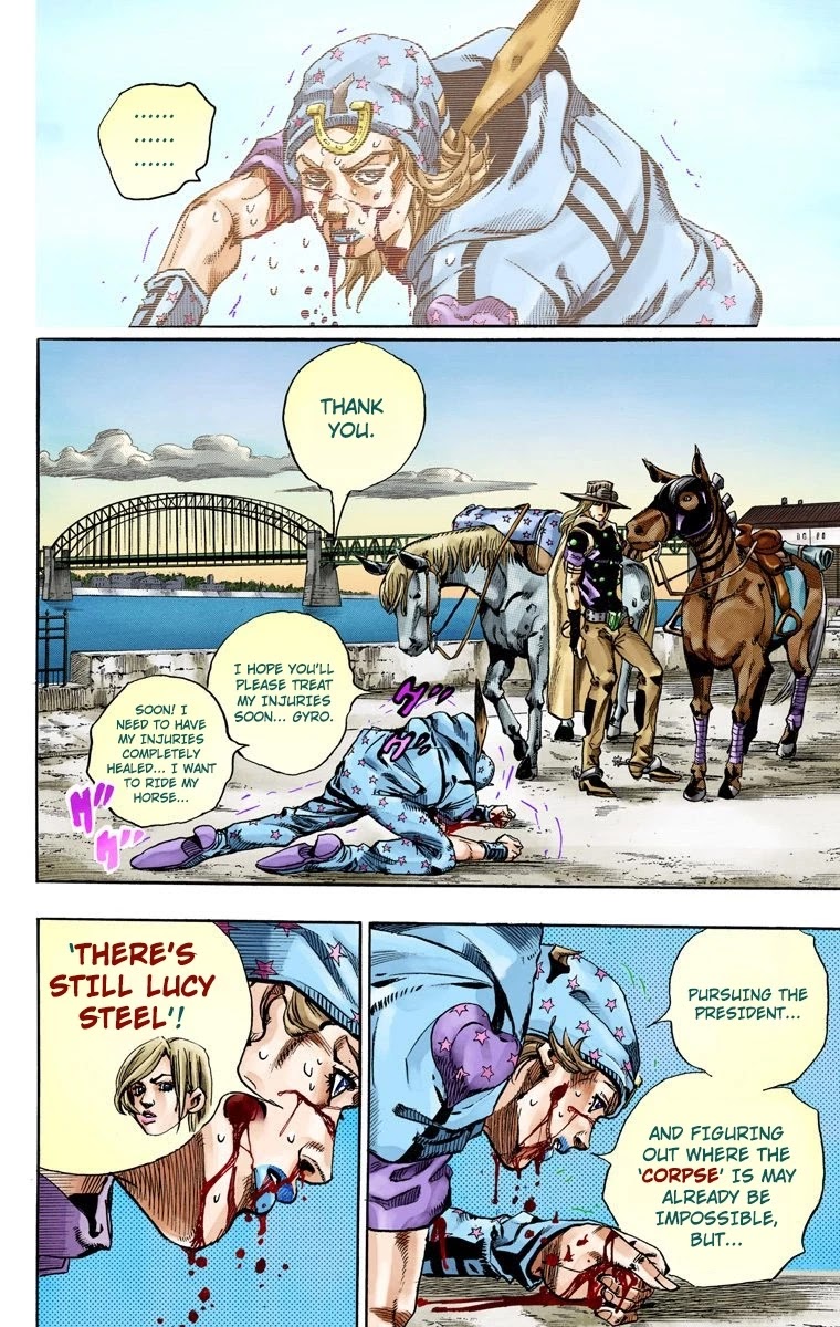 JoJo's Bizarre Adventure Part 7 - Steel Ball Run (Official Colored) chapter 72 page 23
