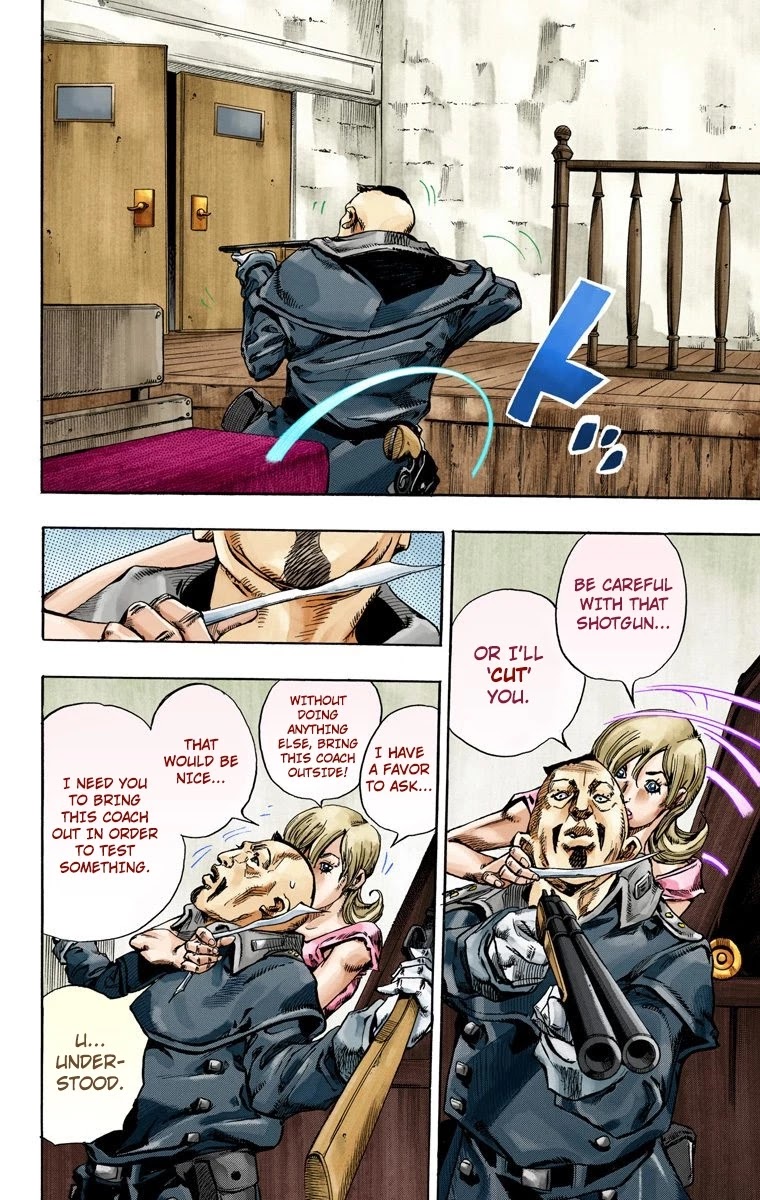 JoJo's Bizarre Adventure Part 7 - Steel Ball Run (Official Colored) chapter 72 page 27