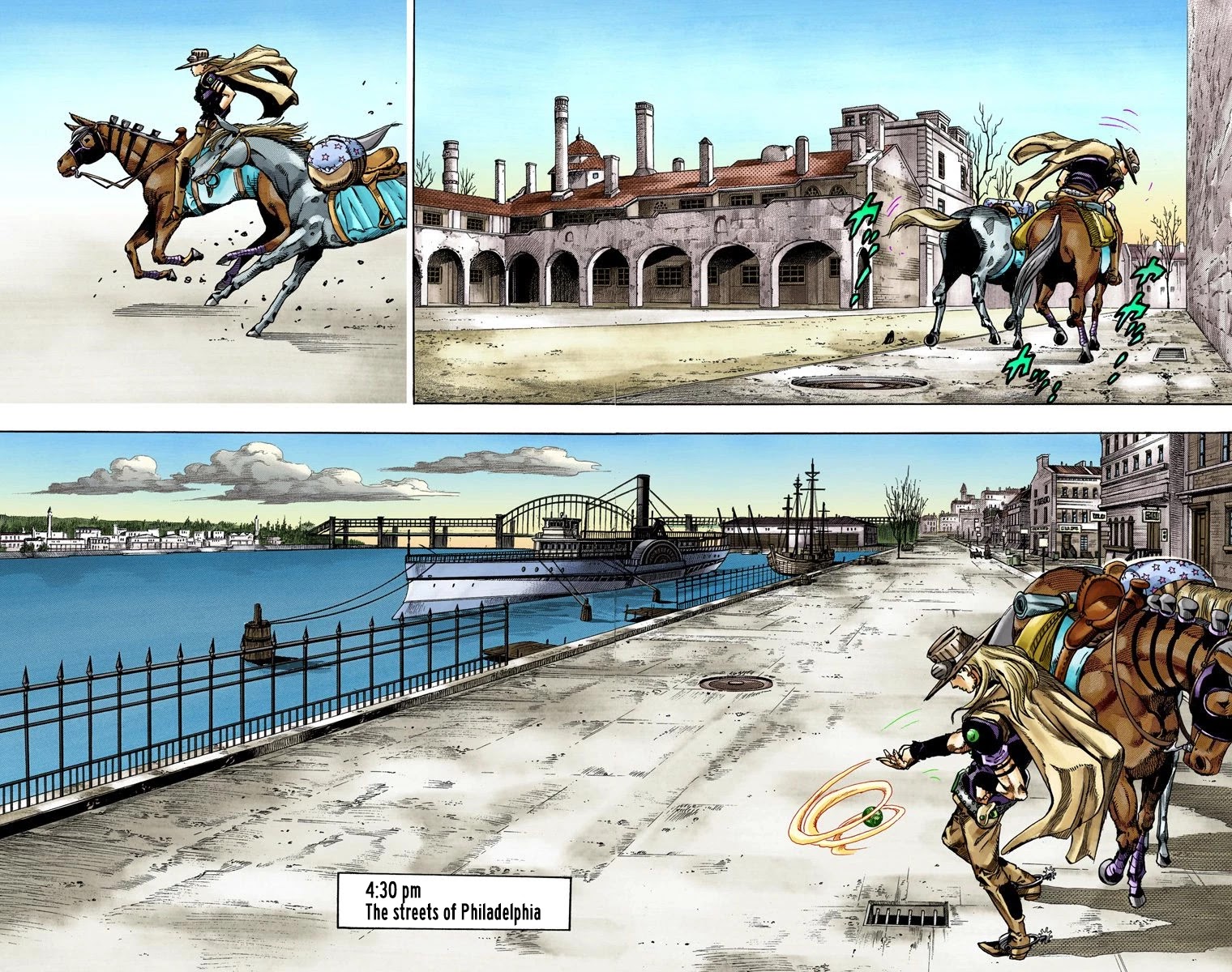 JoJo's Bizarre Adventure Part 7 - Steel Ball Run (Official Colored) chapter 72 page 3