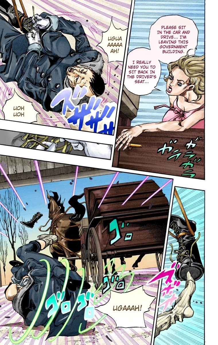 JoJo's Bizarre Adventure Part 7 - Steel Ball Run (Official Colored) chapter 72 page 32