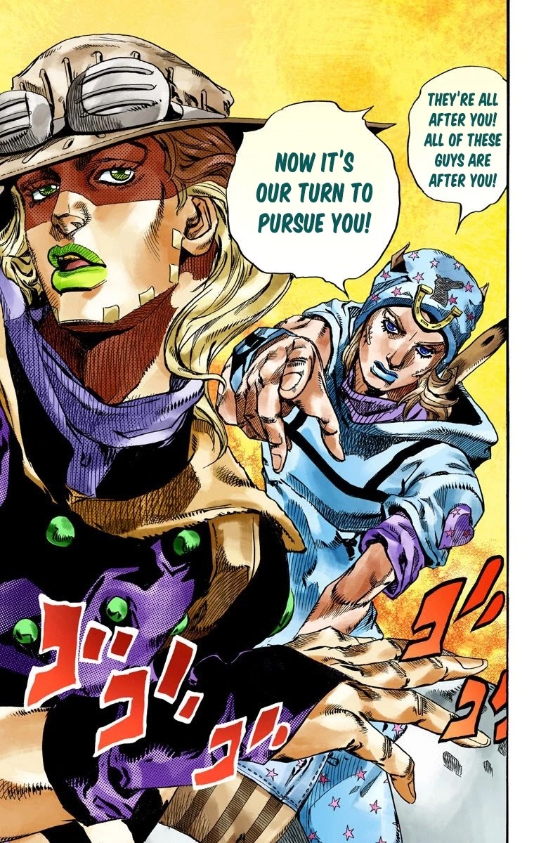 JoJo's Bizarre Adventure Part 7 - Steel Ball Run (Official Colored) chapter 73 page 37