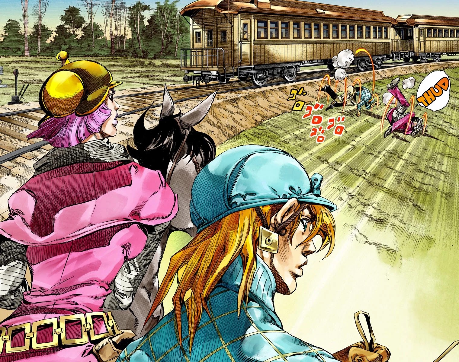 JoJo's Bizarre Adventure Part 7 - Steel Ball Run (Official Colored) chapter 73 page 43