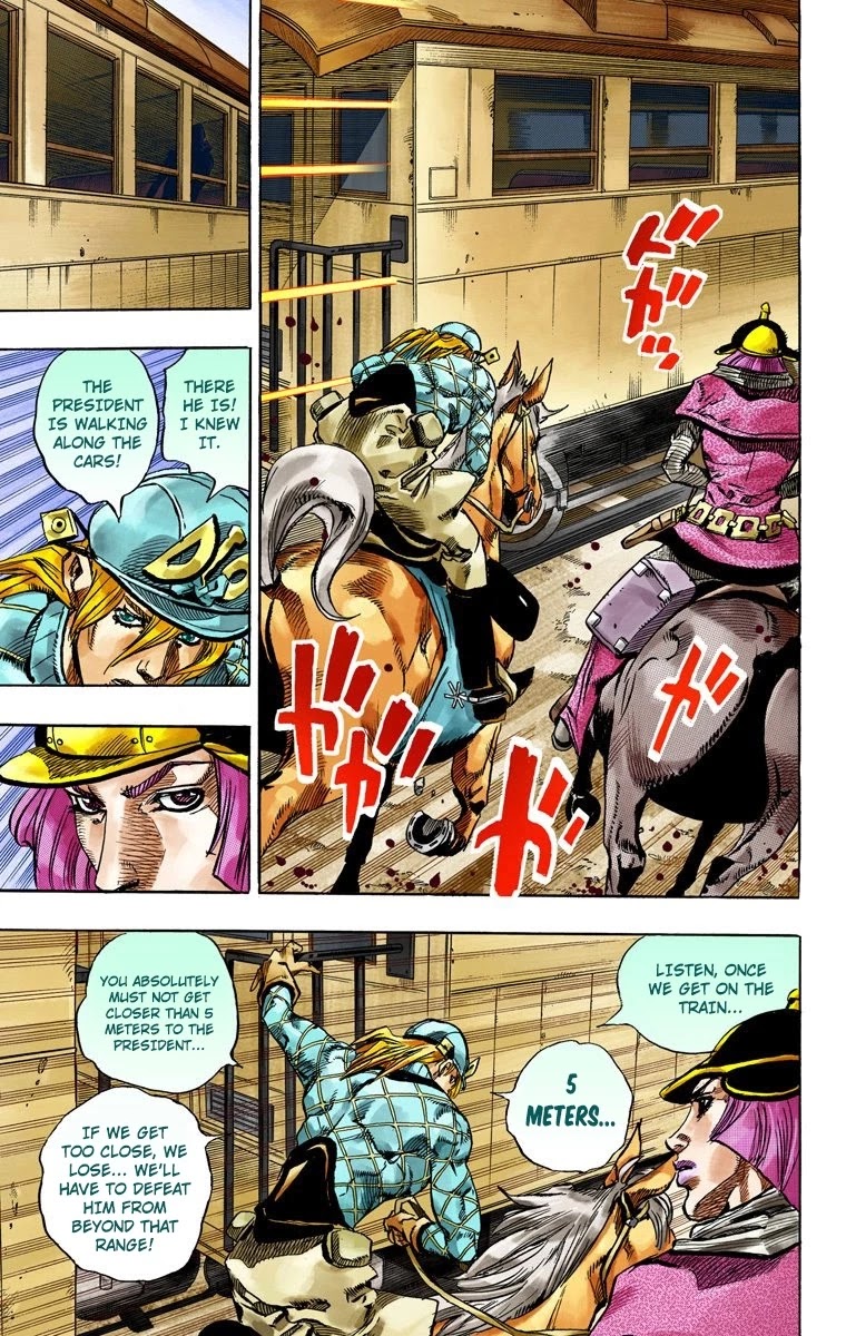 JoJo's Bizarre Adventure Part 7 - Steel Ball Run (Official Colored) chapter 74 page 17