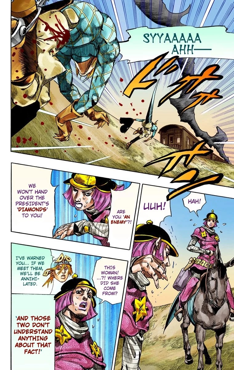 JoJo's Bizarre Adventure Part 7 - Steel Ball Run (Official Colored) chapter 74 page 32