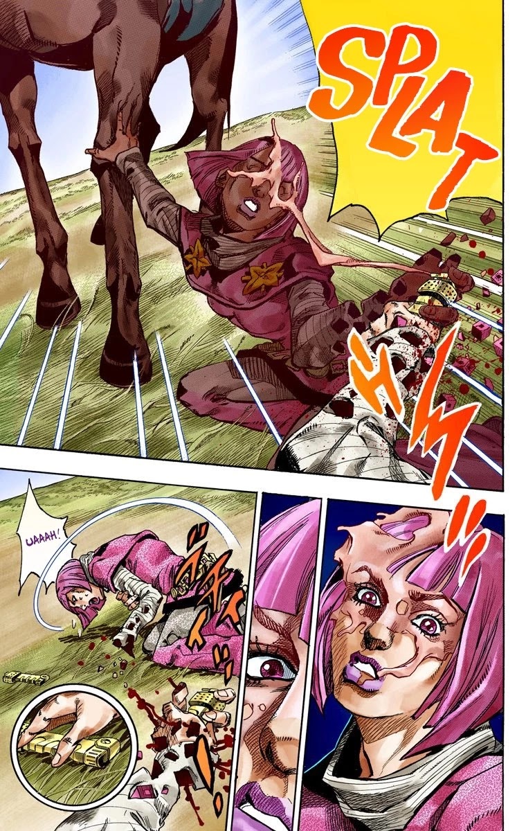 JoJo's Bizarre Adventure Part 7 - Steel Ball Run (Official Colored) chapter 74 page 42
