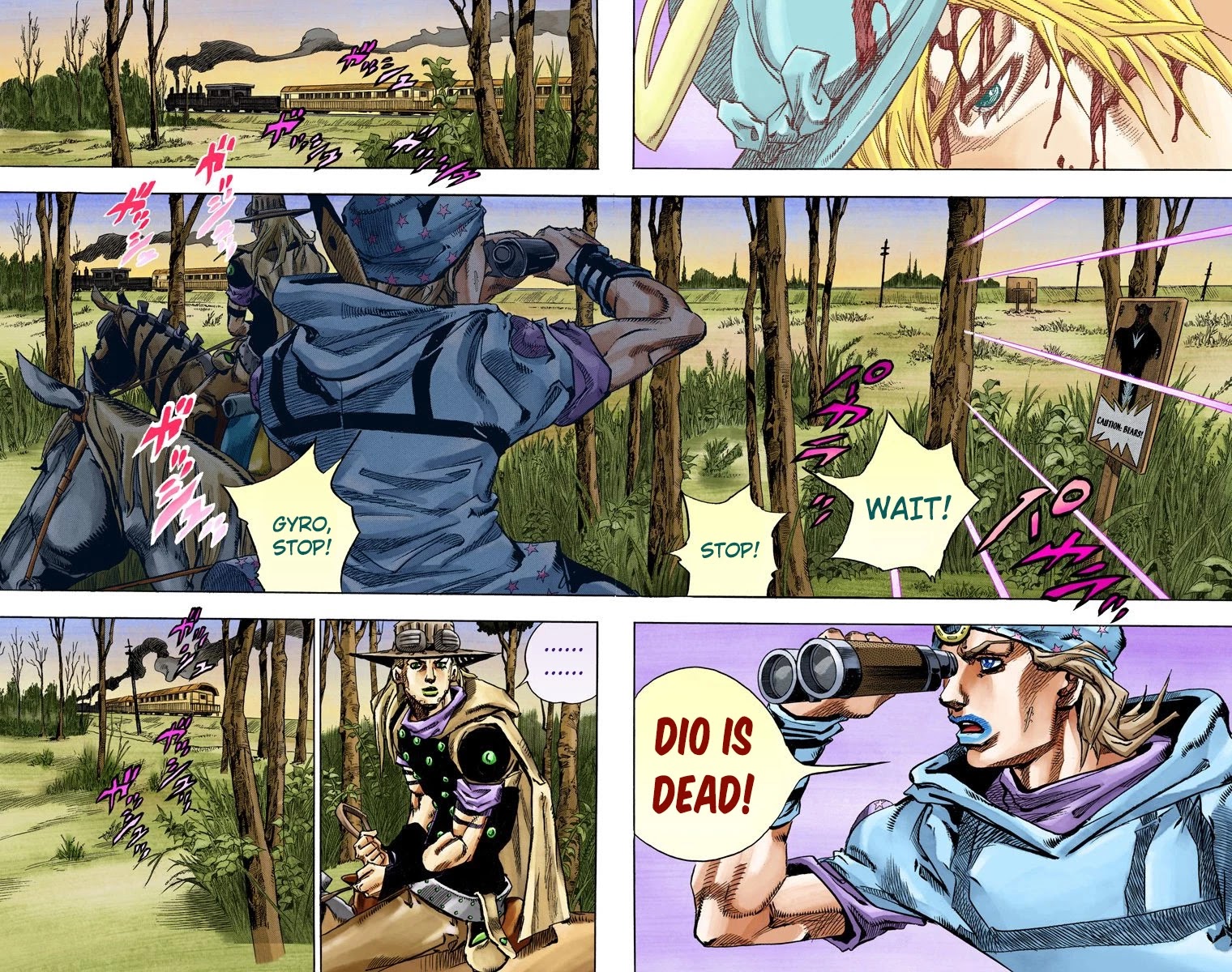 JoJo's Bizarre Adventure Part 7 - Steel Ball Run (Official Colored) chapter 76 page 11