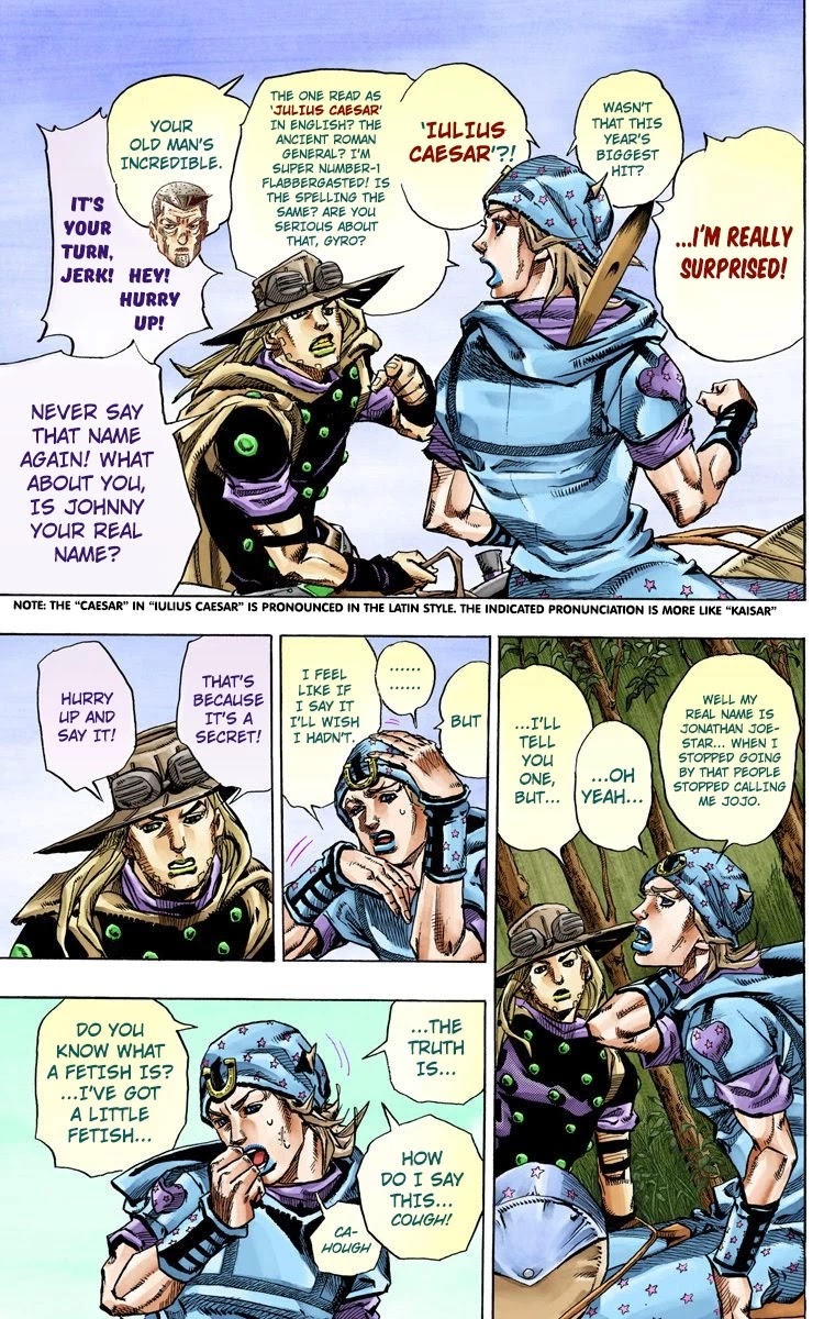 JoJo's Bizarre Adventure Part 7 - Steel Ball Run (Official Colored) chapter 76 page 15