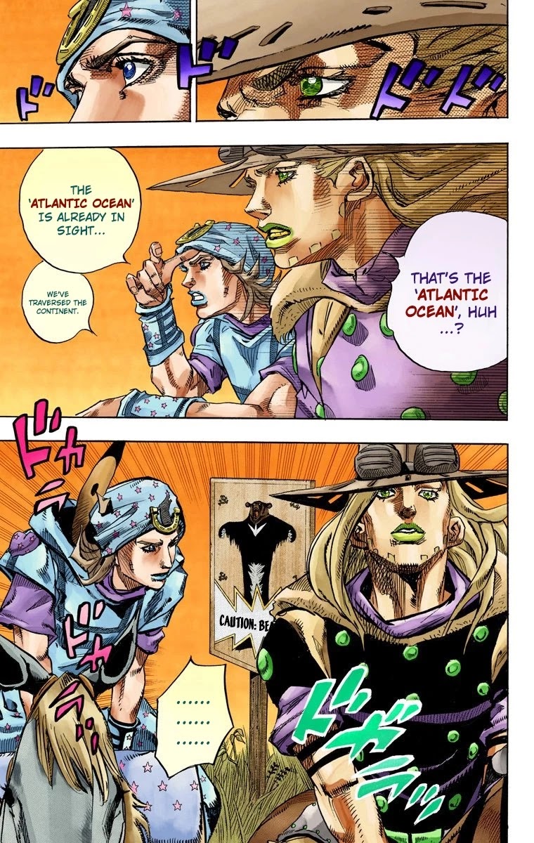 JoJo's Bizarre Adventure Part 7 - Steel Ball Run (Official Colored) chapter 77 page 12