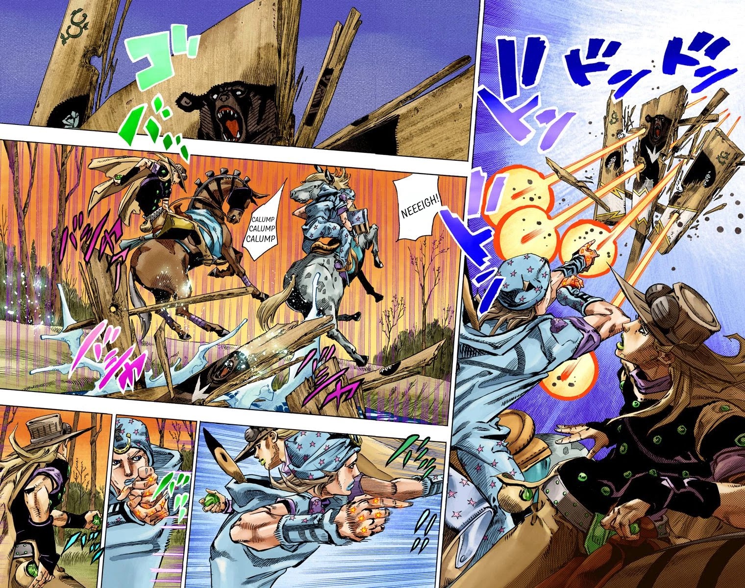 JoJo's Bizarre Adventure Part 7 - Steel Ball Run (Official Colored) chapter 77 page 15