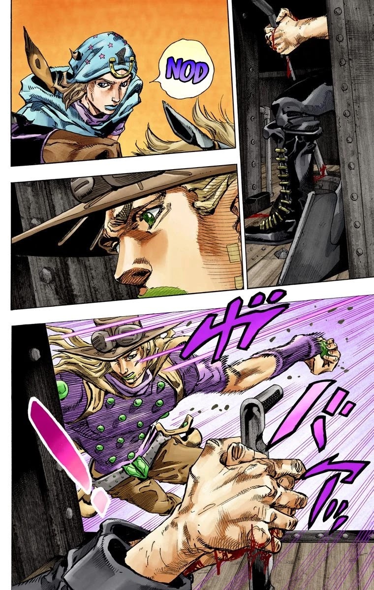 JoJo's Bizarre Adventure Part 7 - Steel Ball Run (Official Colored) chapter 78 page 10