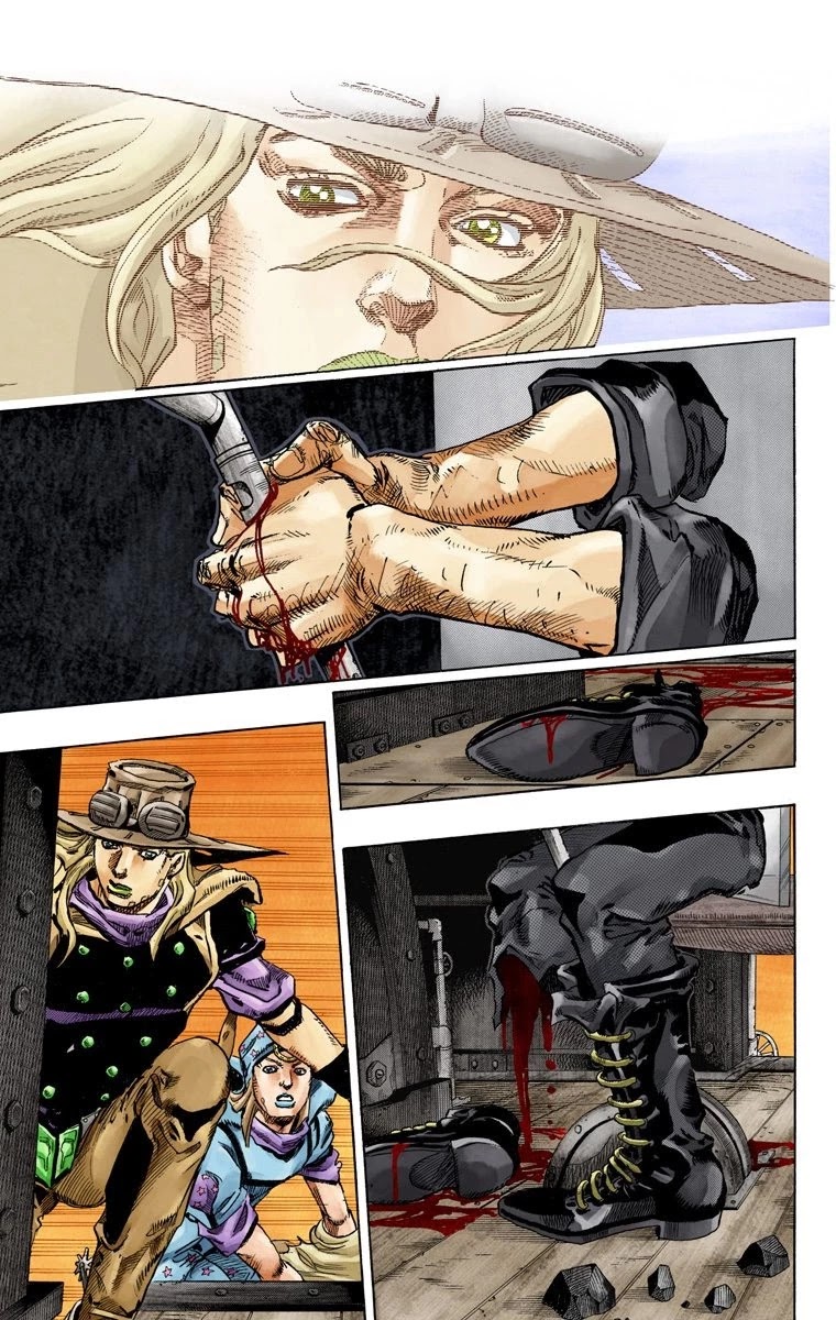 JoJo's Bizarre Adventure Part 7 - Steel Ball Run (Official Colored) chapter 78 page 11