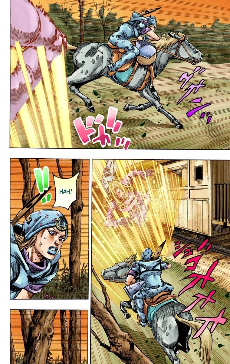 JoJo's Bizarre Adventure Part 7 - Steel Ball Run (Official Colored) chapter 79 page 12