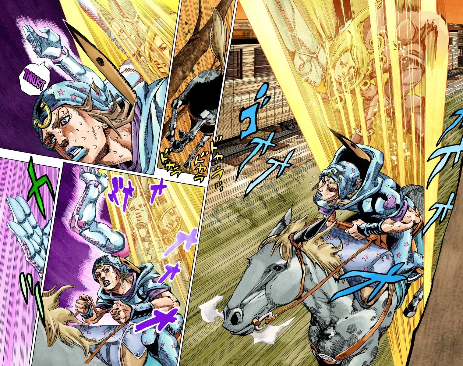 JoJo's Bizarre Adventure Part 7 - Steel Ball Run (Official Colored) chapter 79 page 14