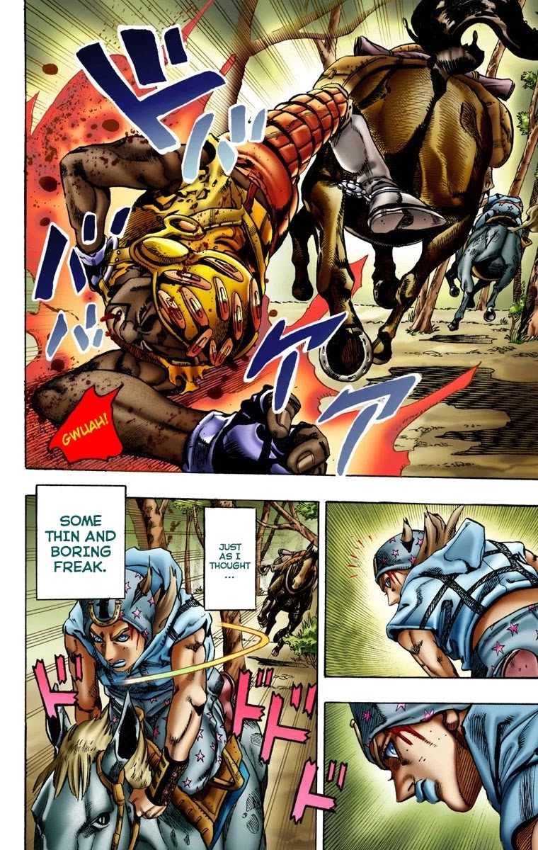 JoJo's Bizarre Adventure Part 7 - Steel Ball Run (Official Colored) chapter 8 page 12