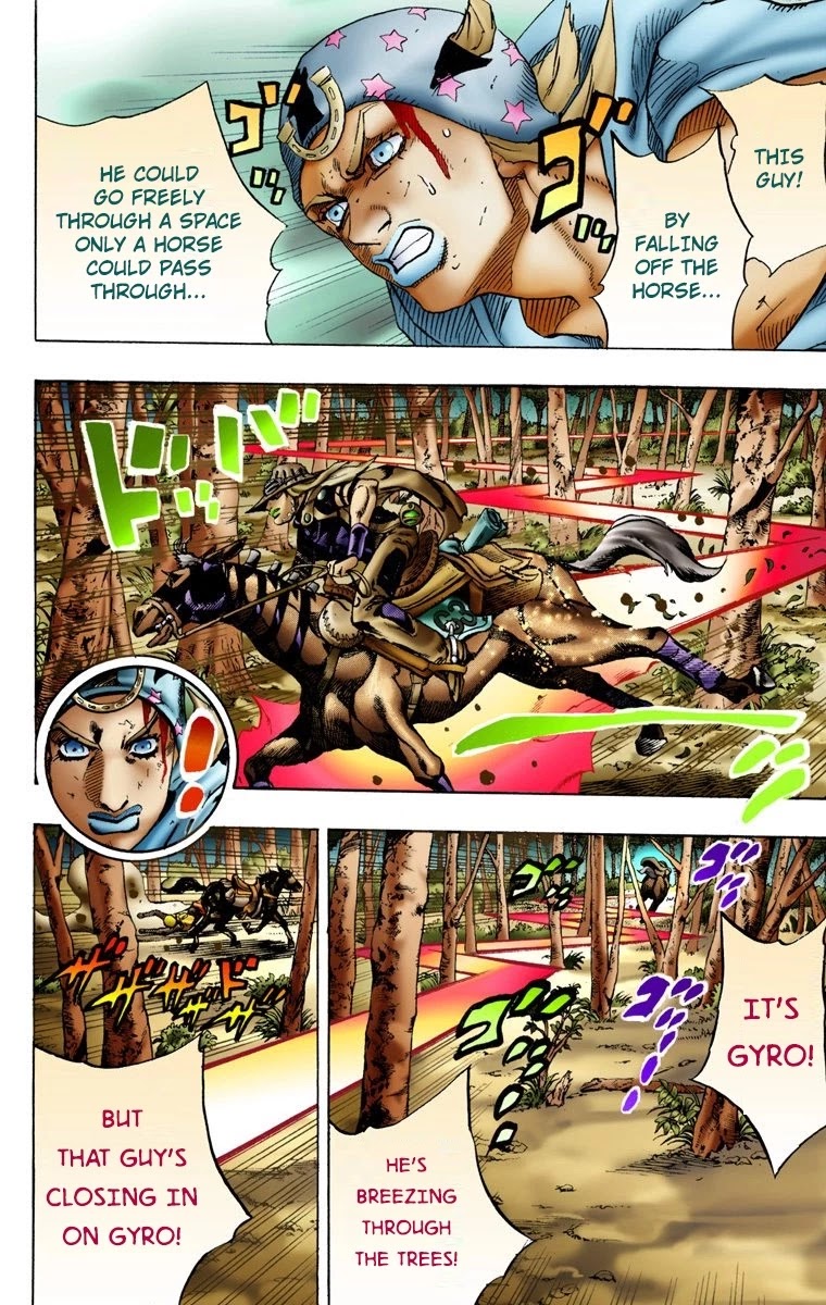 JoJo's Bizarre Adventure Part 7 - Steel Ball Run (Official Colored) chapter 8 page 17