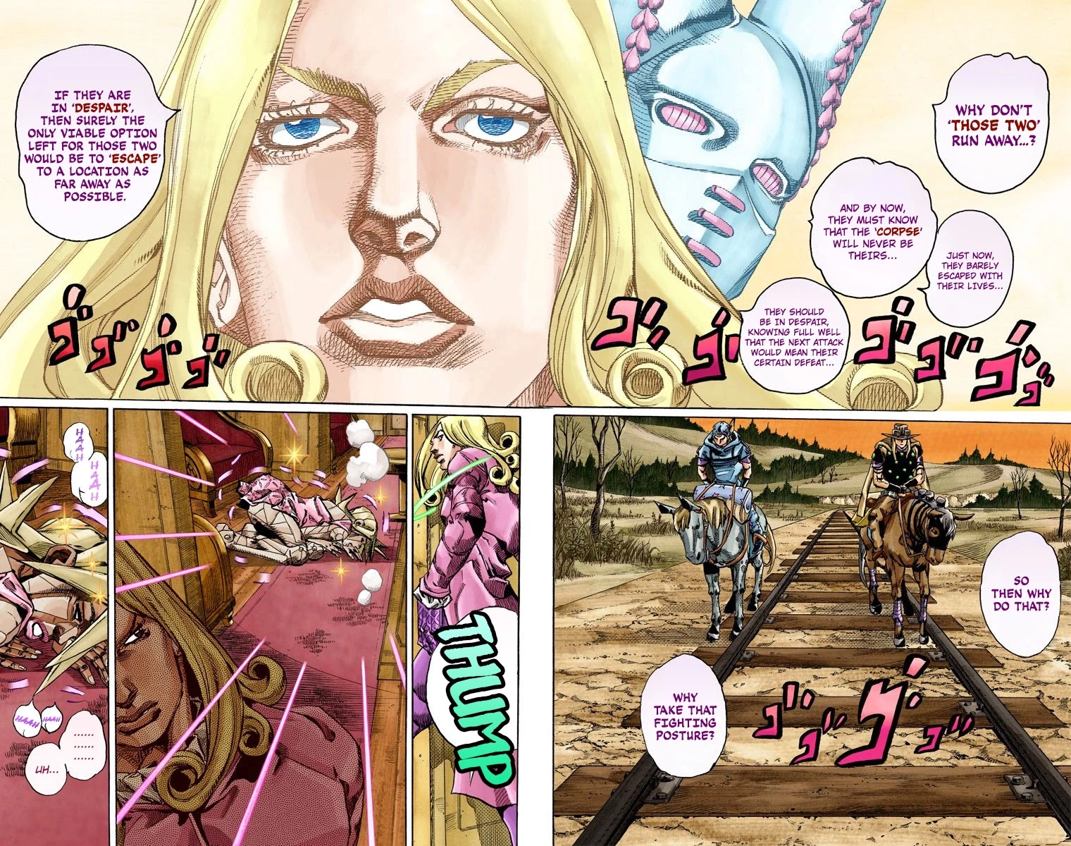 JoJo's Bizarre Adventure Part 7 - Steel Ball Run (Official Colored) chapter 80 page 9