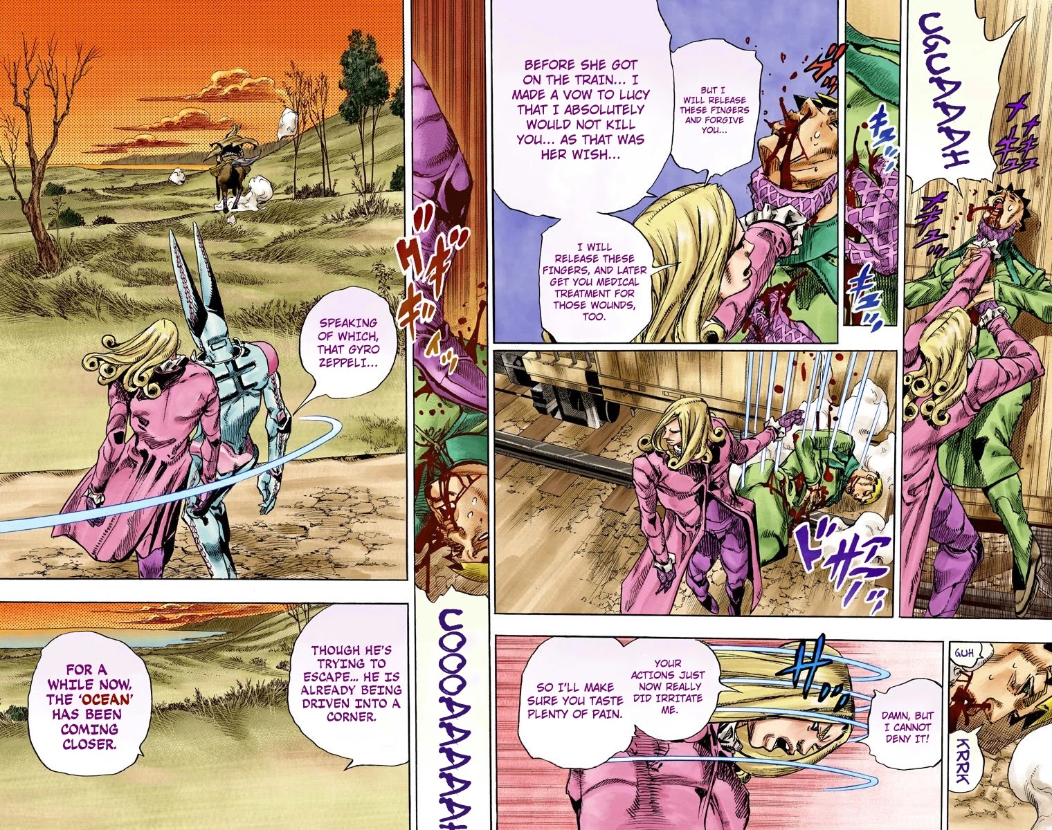 JoJo's Bizarre Adventure Part 7 - Steel Ball Run (Official Colored) chapter 81 page 28