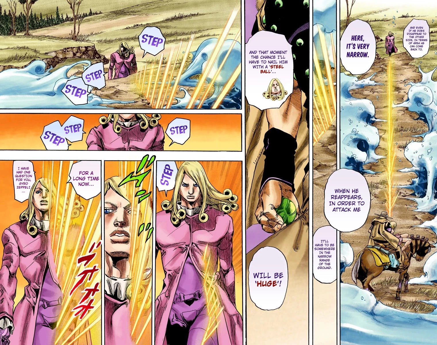 JoJo's Bizarre Adventure Part 7 - Steel Ball Run (Official Colored) chapter 82 page 11