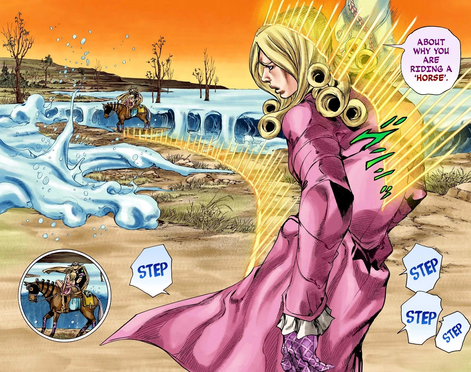JoJo's Bizarre Adventure Part 7 - Steel Ball Run (Official Colored) chapter 82 page 12