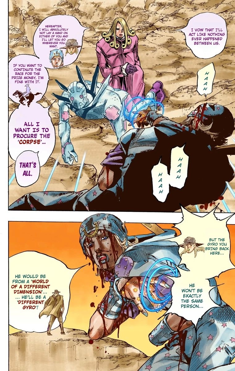 JoJo's Bizarre Adventure Part 7 - Steel Ball Run (Official Colored) chapter 88 page 11