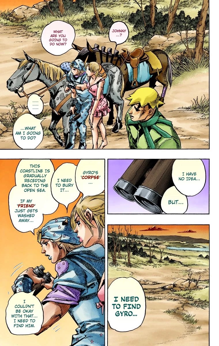 JoJo's Bizarre Adventure Part 7 - Steel Ball Run (Official Colored) chapter 90 page 10