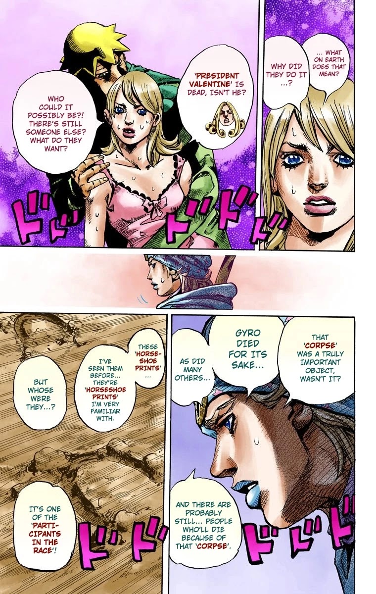 JoJo's Bizarre Adventure Part 7 - Steel Ball Run (Official Colored) chapter 90 page 18