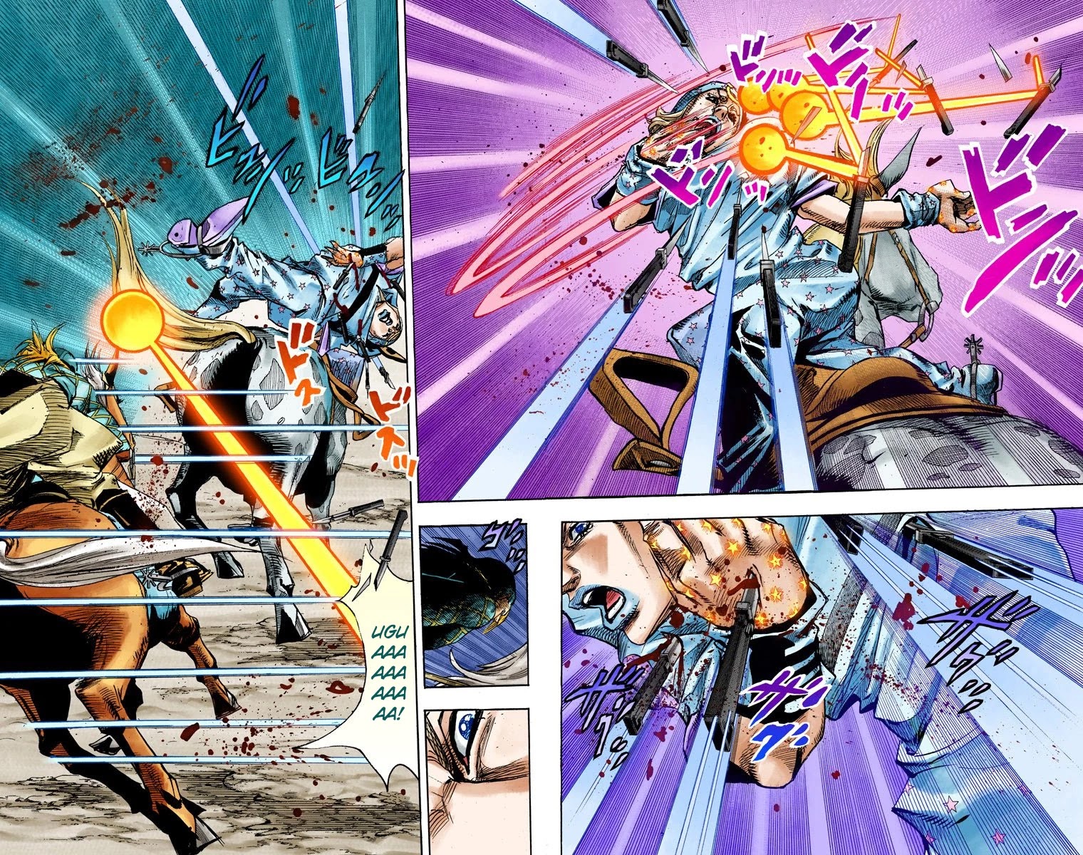 JoJo's Bizarre Adventure Part 7 - Steel Ball Run (Official Colored) chapter 91 page 13