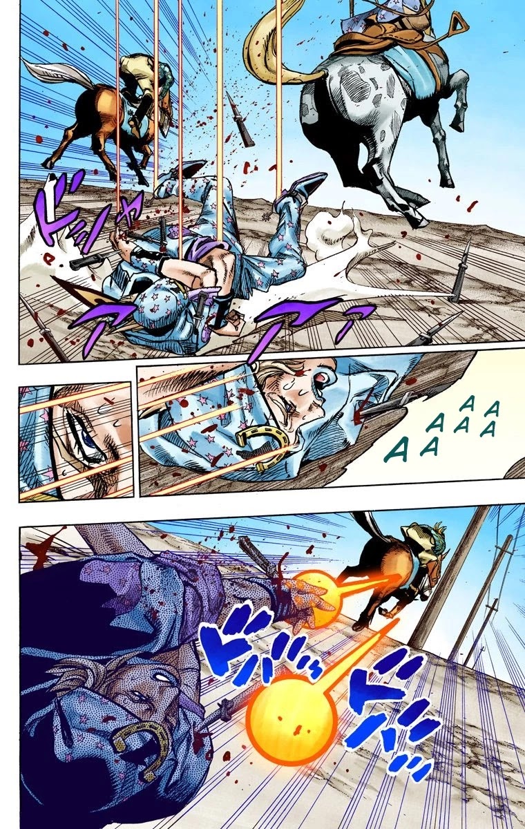 JoJo's Bizarre Adventure Part 7 - Steel Ball Run (Official Colored) chapter 91 page 14