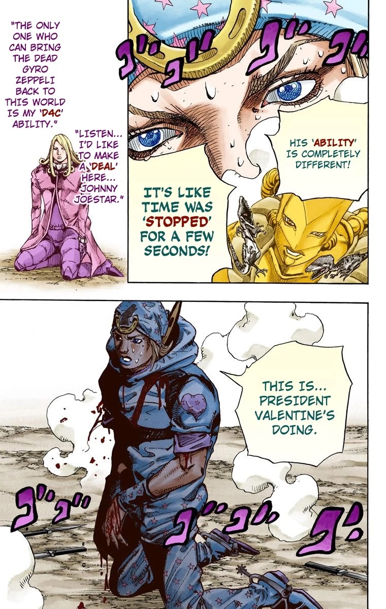JoJo's Bizarre Adventure Part 7 - Steel Ball Run (Official Colored) chapter 91 page 20